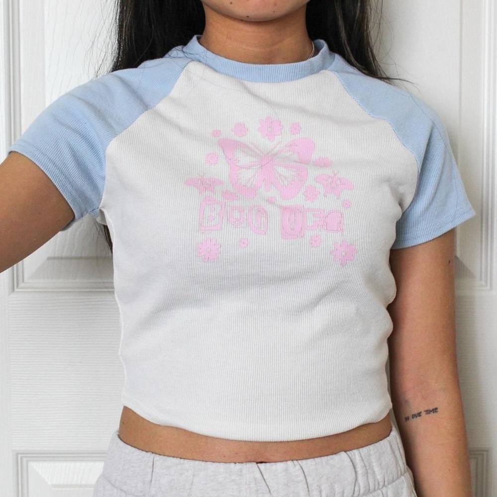 Light Blue Graphic Tee